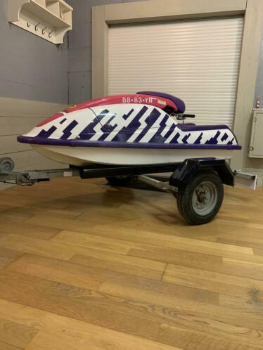 Nette Originele Kawasaki 750SX - Incl. Jetski Trailer