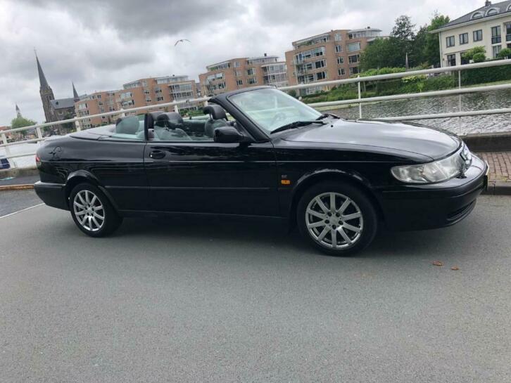 Nette saab 9-3 cabrio 2.0 turbo s bj 2000 zwart apk