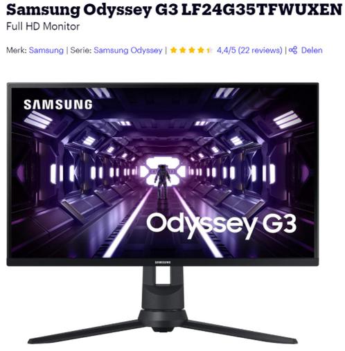 NEW Samsung Odyssey G3 Gaming Monitor 24 inch HDMI 144Hz FHD
