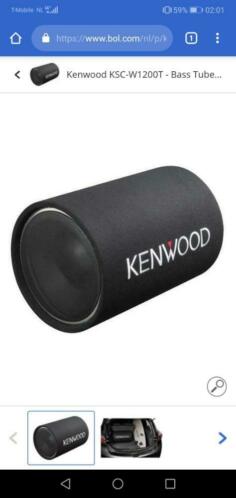 Nieiwe kenwood 1300watt subwoofer