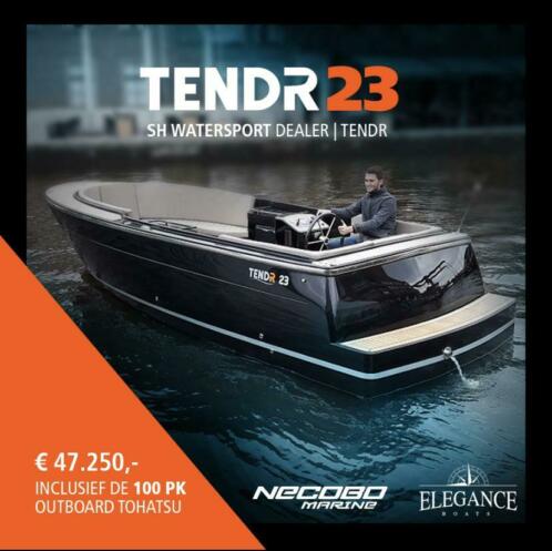 Nieuw 2021 TendR 23 Outboard I Luxe I Sportief I 100 PK