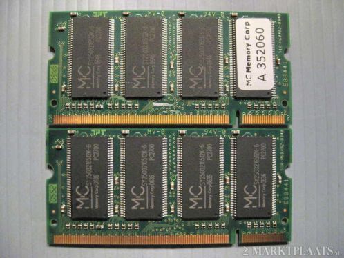 Nieuw 512MB DDR1 PC2700 So-dimm laptop geheugen 
