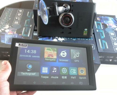 NIEUW 9039 Android Dashcam Auto,Truck,Camper GPS Navigatie.16G