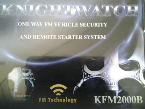 Nieuw auto alarm knightwatch 2000 op afstand je auto starten