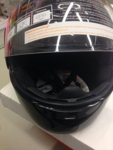 Nieuw helm model ST-1005 zwart motorhelm