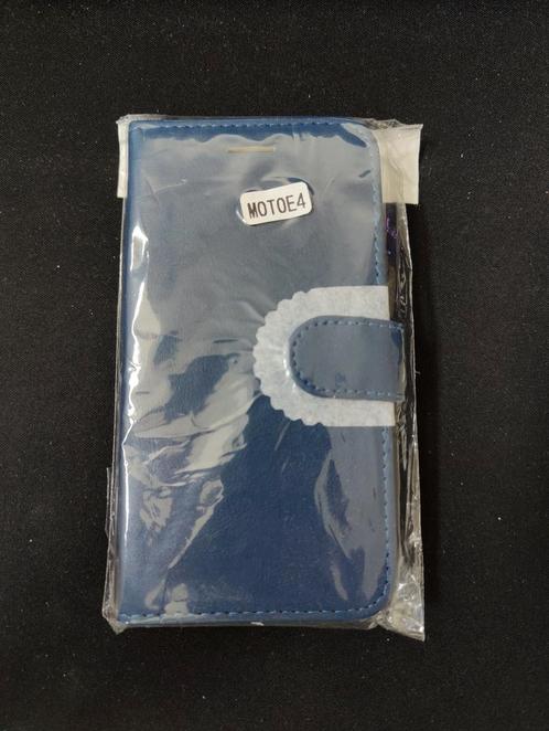 Nieuw hoesjeflip cover voor Motorola E4 (Blauw)