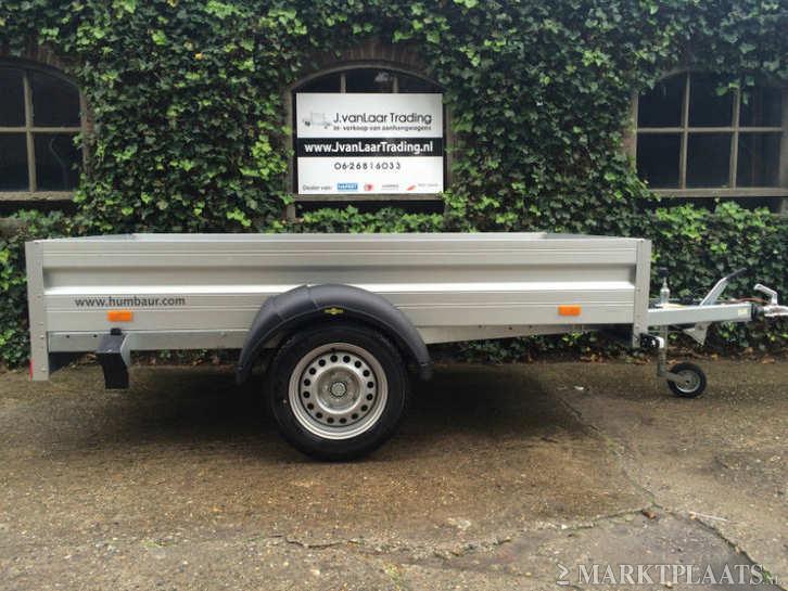 Nieuw humbaur bakwagen - geremd 1300kg - aluminium - koopje