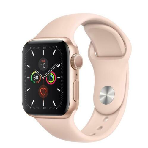 Nieuw in doos - Apple Watch 5 Gold alu case Pink band 40mm