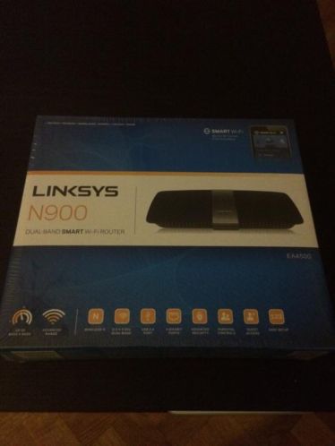 NIEUW IN DOOS Router linksys N900 WiFi dual band