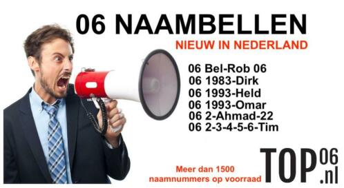 Nieuw in Nederland  06-Naambellen  06 5555-Olaf  Top06