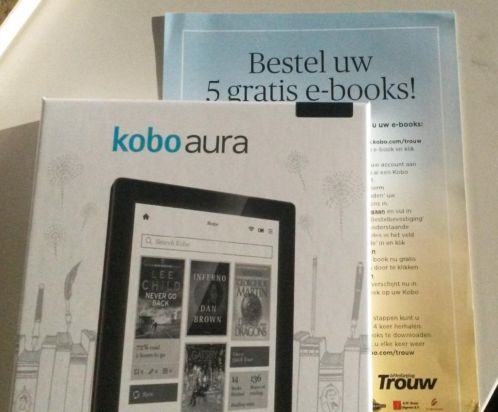 Nieuw Kobo Aura 6 inch met gratis 5 ebooks naar keuze