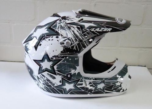 NIEUW LAZER crosshelm maat XL GRATIS Khons cross bril keus