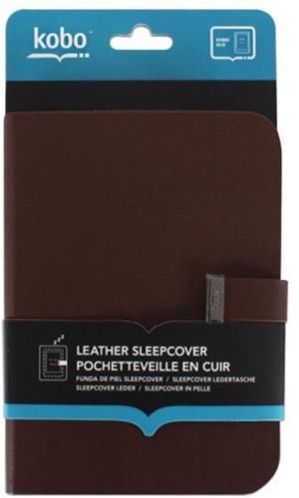 Nieuw lederen smart sleep cover voor Kobo Glo bruin of zwart