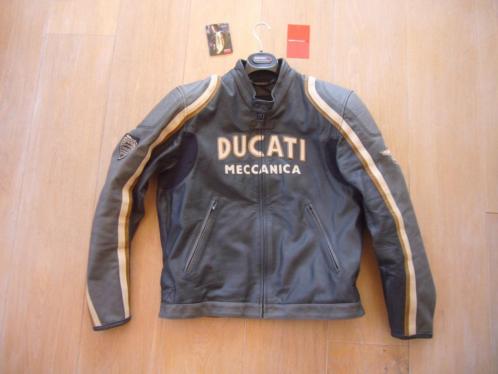 Nieuw leren Ducati Meccanica Jacket maat 56  58  XL
