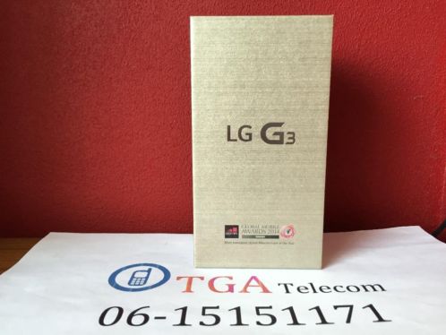 NIEUW LG G3 GOUD WIT TITAN ZWART 2J GARANTIE Inruil mogel