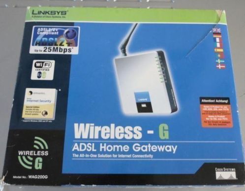 NIEUW Linksys Wireless G WAG200G