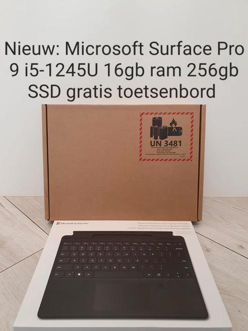 Nieuw Microsoft Surface Pro 9 i5-1245U 16gb 256gb Grafiet