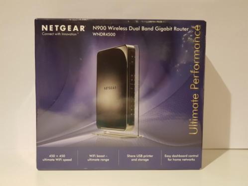 NIEUW Netgear N900 WNDR4500 450MBPS router geseald in doos