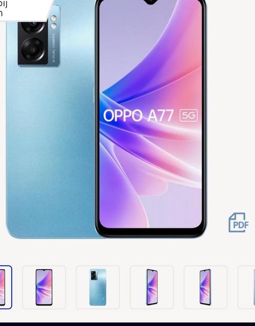 Nieuw Oppo A77 ocean bleu 128gb