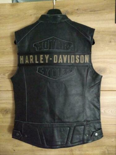 Nieuw origineel leren Harley Vest maat M