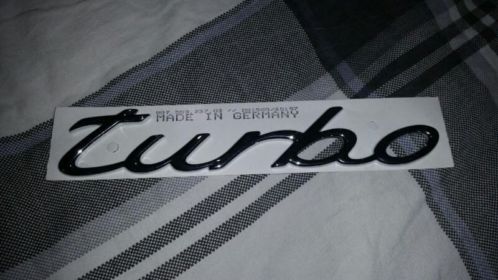 Nieuw porsche turbo logo.