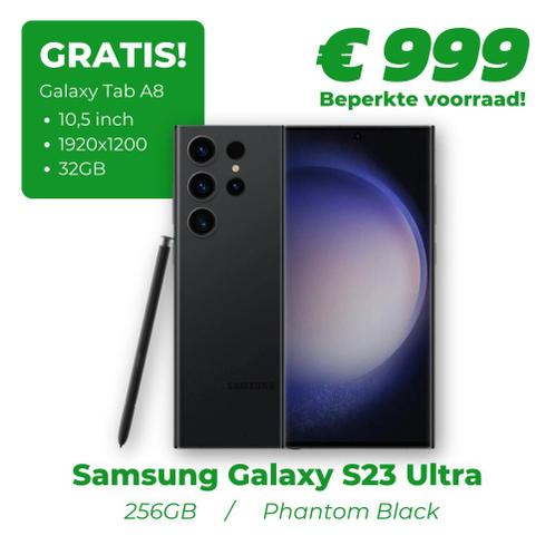 NIEUW Samsung Galaxy S23 Ultra (256GB) met GRATIS Tab A8
