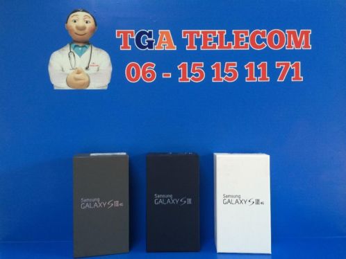 NIEUW SAMSUNG GALAXY s3 ZWART WIT BLAUW 2j GARANTIE