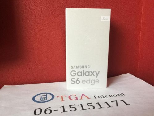 NIEUW SAMSUNG GALAXY s6 Edge ZWART GOUD ZONDAG ACTIE 649,-