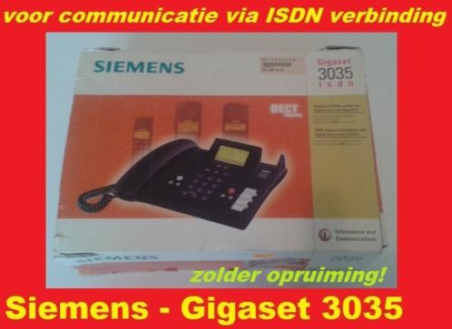 NIEUW Siemens GigaSet 3035 set voor communicatie via ISDN
