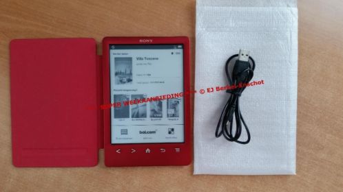 Nieuw - Sony PRS-T3 E-reader (E Ink Scherm) Wifi, rood