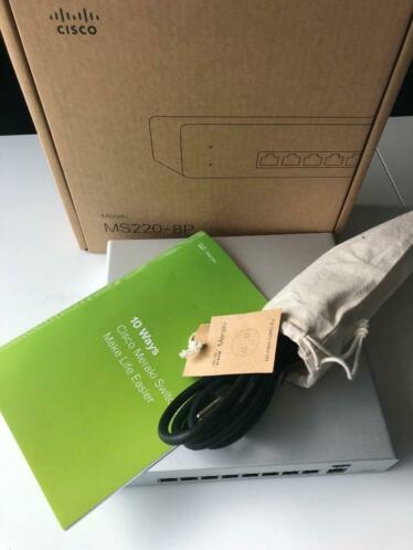 Nieuw uit de doos Cisco Meraki MS220-8P