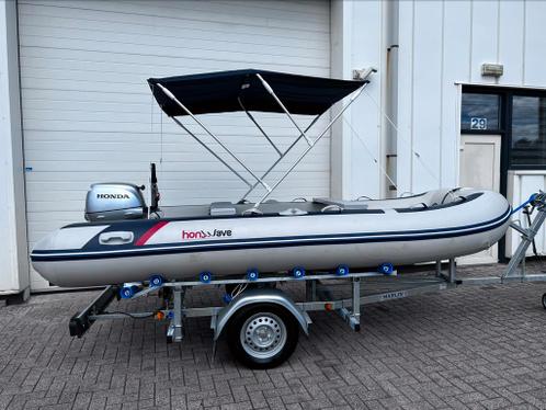 NIEUWE 2022 HONWAVE TA40 AE HONDA BF20 SHU MET TRAILER