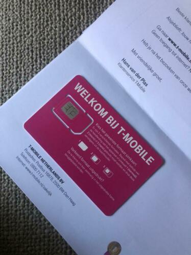 Nieuwe 31 SIM kaart, T-Mobile, nieuw eenvoudig activeren 