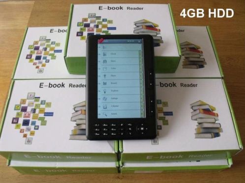 Nieuwe 7 inch echte E-Readers  eReaders 4GB Harddisk