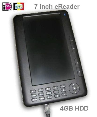 Nieuwe 7 inch echte eReaders met 4GB Harddisk
