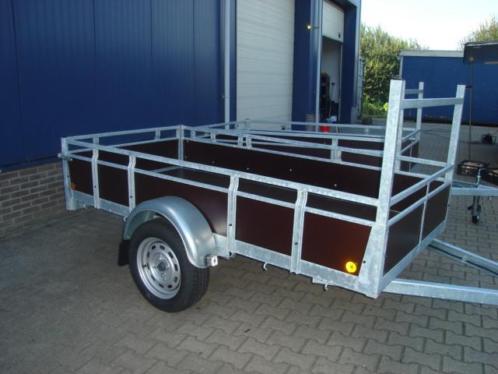 nieuwe aanhangwagens gratis neuswiel, res.wiel, afdekzeil,