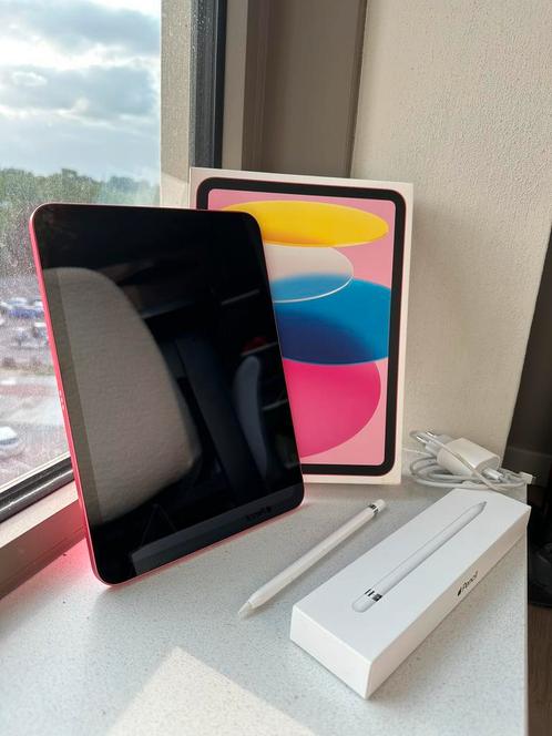 Nieuwe Apple iPad 2022 64GB Roze  Apple pencil  garantie