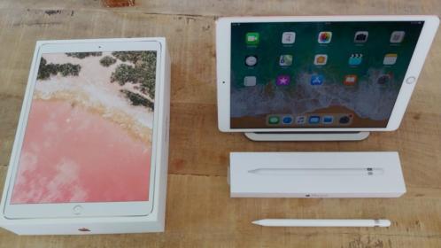 Nieuwe Apple iPad Pro 10.5 256Gb ros  Pencil  Logi Base