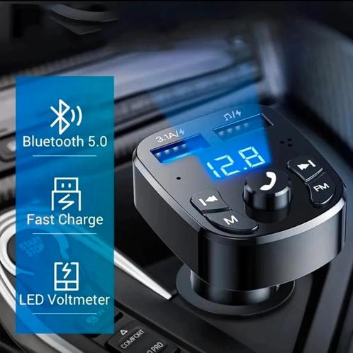 Nieuwe Bluetooth Carkit Mp3 Bellen 2xUsb Fm Radio Gratis Ver