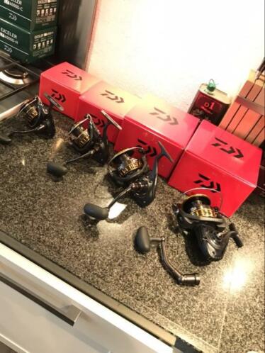 nieuwe daiwa bg 2500 - 6500 molens  toppers 