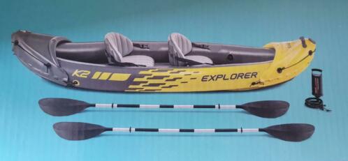 Nieuwe Intex K2 Explorer opblaasbare kano voor 2 personen