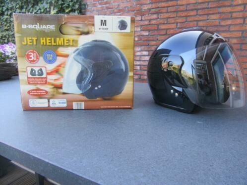 Nieuwe Jet-Helm B-Square Diep Donkerblauw Maat M