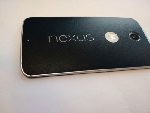 Nieuwe Motorola Nexus 6 64gb Wit (Zwart leer achterkant)