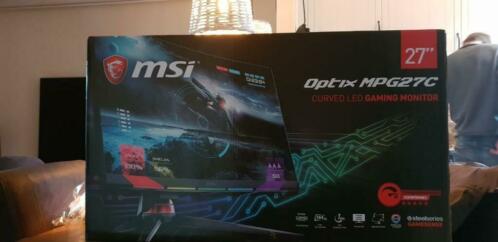 Nieuwe MSI optix MPG27C 144hz gamesense RGB monitor 