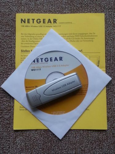 Nieuwe Netgear WG111T USB netwerk dongle