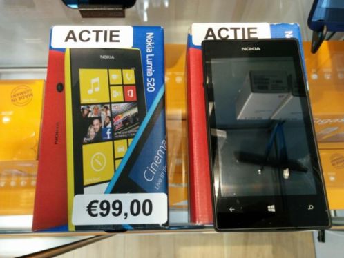 Nieuwe nokia lumia 520 zwart 8gb