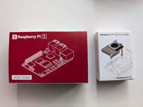 nieuwe Raspberry Pi 5 met 4 GB RAM met active heat sink