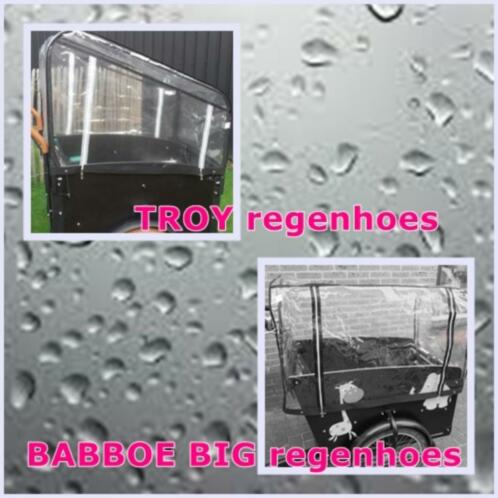 Nieuwe regenhoezen voor TROY of Babboe Big bakfietsen