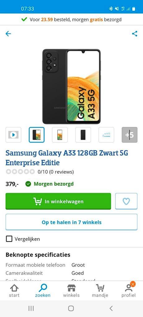 Nieuwe Samsung A33 5G