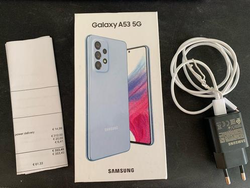 Nieuwe Samsung Galaxy A53 5G 128GB Awesome Blue   charger
